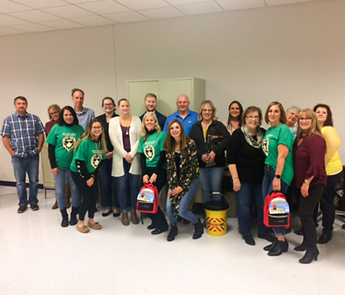 NYCM Insurance's Preparedness Day 2019 group photo at the Canajoharie, NY office.