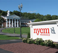NYCM Insurance sign in front of the Edmeston office